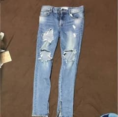 ムーンエイジデビルメント ダメージジーンズ クラッシュデニム パンツのサムネイル