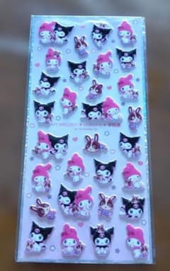 マイメロ クロミ 宇佐美 コラボ　ぷっくりシールのサムネイル
