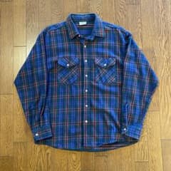 90s FIVE BROTHER ネルシャツ チェック Lサイズのサムネイル