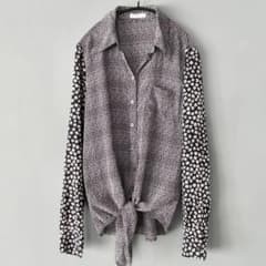 EQUIPMENT 花柄シルクブラウス シャツ S エキップモン ロンハーマン 