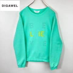 DIGAWEL 美品 スウェット L　クリーニング ドメブラ　　レア　緑　lのサムネイル