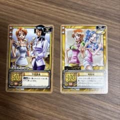 旧 ワンピース カードゲーム ナミ＆ロビン ナミ＆ビビ カードダス 旧裏