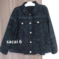 キッズ sacai サカイ ペーズリー柄 ウールジャケット 6歳120センチ位 