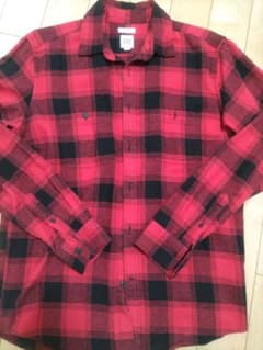 GAP ネルシャツ チェックシャツ レッド ブラック S(美品)のサムネイル