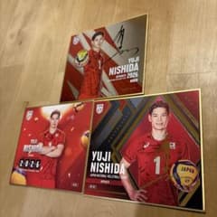 バレーボール日本代表　西田有志選手　トレーディングmini色紙3枚セット 西田有志選手 トレーディングmini色紙 コンプリートセット - メルカリ