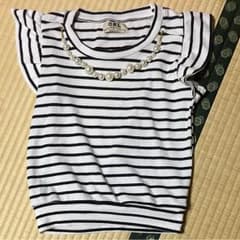 パール付きボーダートップス♡のサムネイル