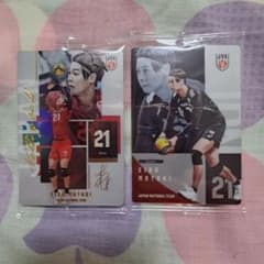 永露元稀 バレーボール日本代表 ウエハース トレカ 2枚セットのサムネイル