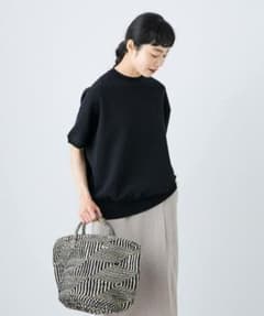 かぐれ　新品タグ付き　サカリバーフレンチスリーブ　アーバンリサーチドアーズ 新品◇かぐれ◇サカリバーフレンチスリーブ《BLACK》アーバンリサーチ