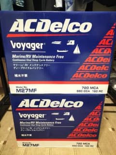 ACDelco M27MF 　ボイジャー　 訳あり　2個セット　即購入厳禁のサムネイル