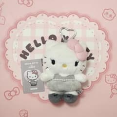 BLACKPINK ジス ハローキティぬいぐるみ キーホルダー ピンクグレー