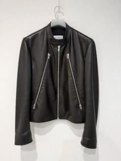 ピ*ス様 現行最安値　美品　メゾンマルジェラ　八の字ジップ　シングルライダース ピ*ス様 現行最安値 美品 メゾンマルジェラ 八の字ジップ シングル