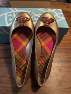 Vivienne Westwood × Melissa pumps, size 24 gold