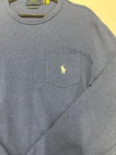 POLO RALPH LAUREN ポケット付きスウェット ブルー Mのサムネイル