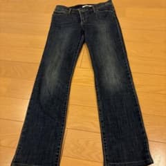 ダークブルー ストレートレッグデニムのサムネイル