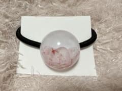 ドライフラワーのヘアゴム　ピンクのサムネイル