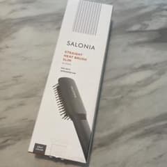 新品同様　SALONIA ストレートヒートブラシ スリム グレーのサムネイル