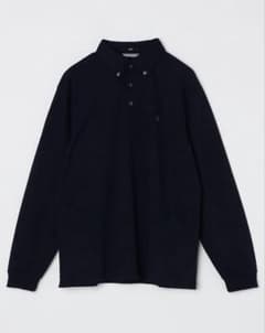 SHIPS ネイビー 長袖ポロシャツ　Mサイズ　試着のみ　購入額6.930円のサムネイル