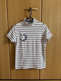 PEARLY GATES レディース 半袖モックネックシャツ ボーダー - メルカリ