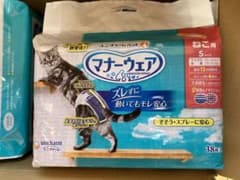 マナーウェア　猫用S １袋38枚入り×６袋　未使用品のサムネイル