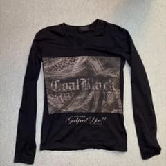 Coal Black VネックロングスリーブTシャツのサムネイル
