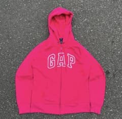 00s OLD GAP ギャップ ジップパーカー ピンク y2k archive - メルカリ