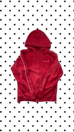 New Balance 赤 フルジップパーカー 韓国ストリート y2k 古着のサムネイル