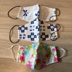 ハンドメイド　インナーマスク、布マスクのサムネイル