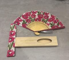 Thumbnail of MAISON BLANCHE 花柄扇子 収納ケース付き