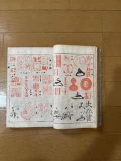 明治27年本朝の画家による落款印譜。上中下三冊で構成され、明治27年に刊行された 明治27年本朝の画家による落款印譜。上中下三冊で構成され、明治27年に