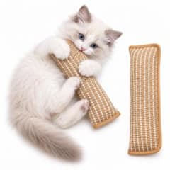 猫おもちゃ 蹴りぐるみ 天然麻素材 爪とぎ 歯磨き 2本セットのサムネイル