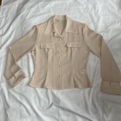 EL.sangle 長袖シャツ ブラウス ピンクチェック