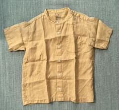 無印良品　フレンチリネン半袖シャツ　150cm