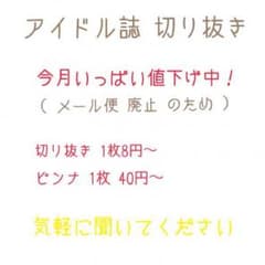 【値下げ中!】アイドル雑誌 切り抜き ピンナのサムネイル