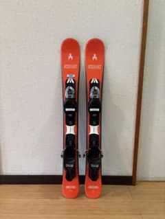 ⑱SALOMON スキー板 赤/白 ショートスキー バインディング付き SWALLOW OREO90 ショートスキー 新品 スキー板 ビンディング - メルカリ