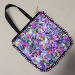 レスポートサック 蜷川実花 トートバッグ ニナデジ パープル ビーズ