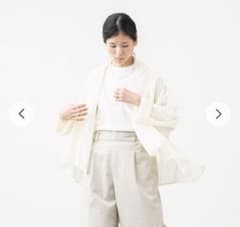 新品☆クロワッサンの店☆日よけ シアー コットン カーディガン