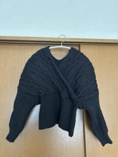 【select MOCA】ブラック ニットセーター Fサイズのサムネイル