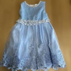 水色　ドレス　120cmのサムネイル