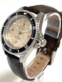 くまの様 レトロダイバーズ 38mm スイープセコンド ベルトセット/アイボリー くまの様 レトロダイバーズ 38mm スイープセコンド ベルトセット