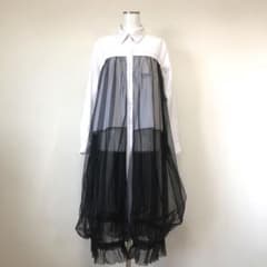 【新品未使用！】LONDA シャツワンピ Tulle Layered Dressのサムネイル
