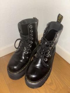 Dr.Martens 厚底 ブラックJADON MAX 8 ホール ブーツのサムネイル