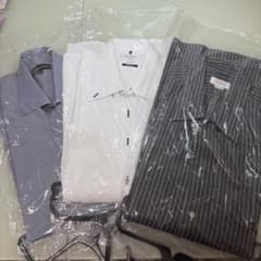 ★miho45さま専用★ メンズ長袖ビジネスシャツセット（3枚）のサムネイル
