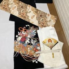 豪華手描き友禅留袖　西陣織袋帯　七点セット　　　　　　比翼仕立て 豪華手描き友禅留袖 西陣織袋帯 七点セット 比翼仕立て - メルカリ