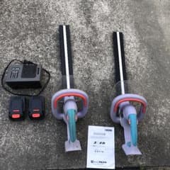 マルナカ エレテカ 電動ヘッジトリマー 本体2本＋充電器1＋バッテリー2 