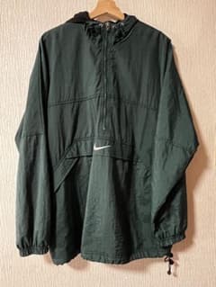 NIKE アノラックパーカーナイロンジャケット Mサイズ グリーン 90s
