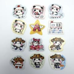 こぱむだ 当時物 12枚 フレークシール 平成レトロ アーミーこうさぎ