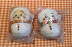 ちいかわ 雪だるま ぬいぐるみ マスコット 2点セット　ちいかわ　うさぎのサムネイル