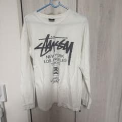 Stussy 長袖カットソー ホワイト Mサイズ 実店舗購入のサムネイル