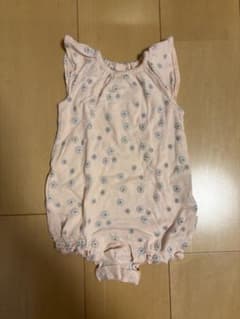 【プティマイン】花柄ロンパース 70センチ