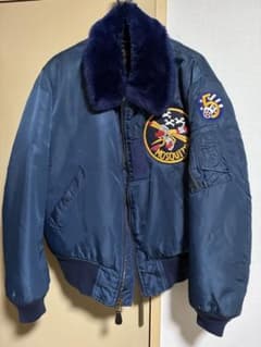 マリリンモンロー　着用　ネイビー MA-1 フライトジャケット b-15 マリリンモンロー 着用 ネイビー MA-1 フライトジャケット b-15 - メルカリ